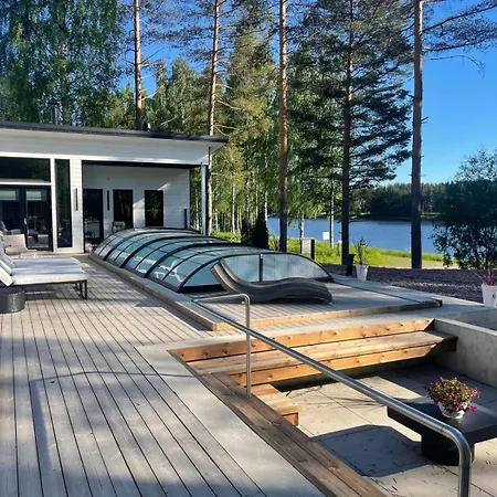 Stunning House With Heated Pool, Jacuzzi And Sauna Oulu