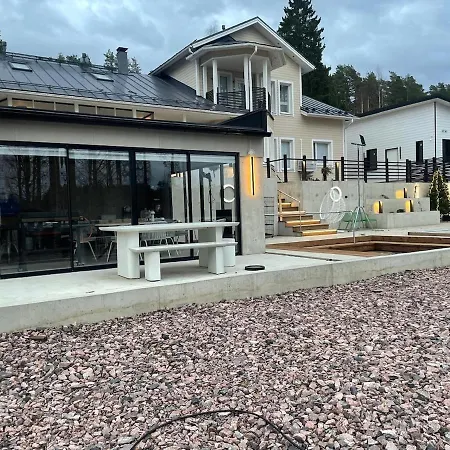 Stunning House With Heated Pool, Jacuzzi And Sauna Oulu