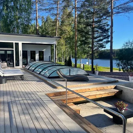 Stunning House With Heated Pool, Jacuzzi And Sauna Oulu